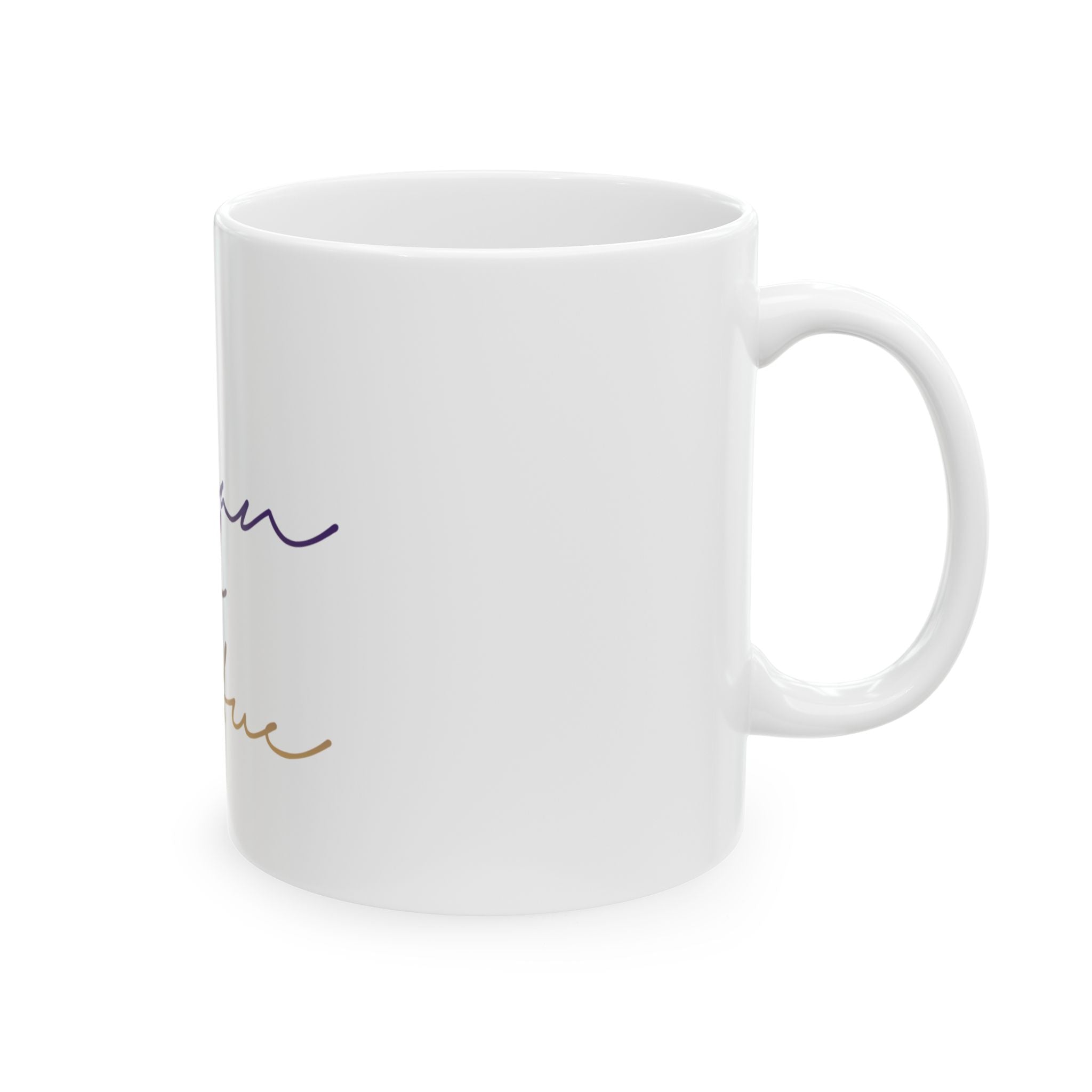 Woman of Virtue Scripture Inspirational Mug | Script Calligraphy Ceramic Coffee Cup
