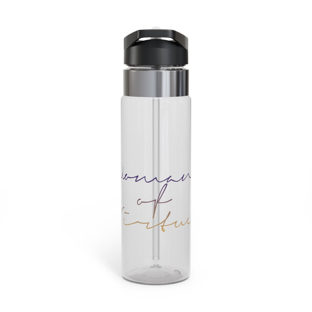 Woman of Virtue Inspirational Scripture Sport bottle | clear Tritan water bottle, 20oz